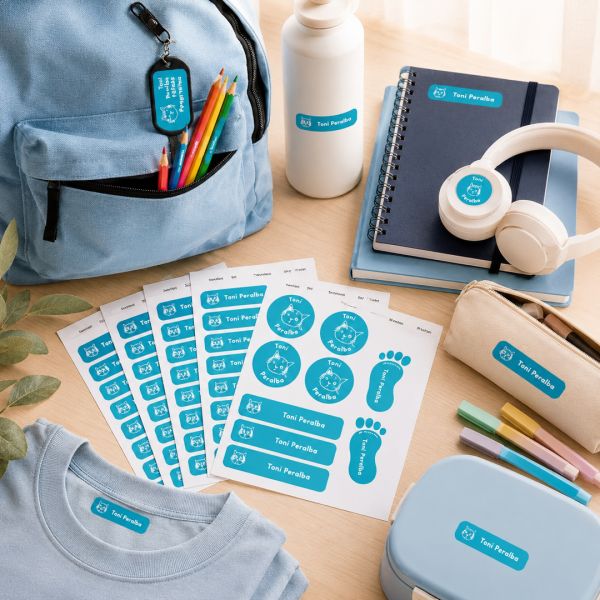 Etiquetas para ropa y colegio | pegandtina