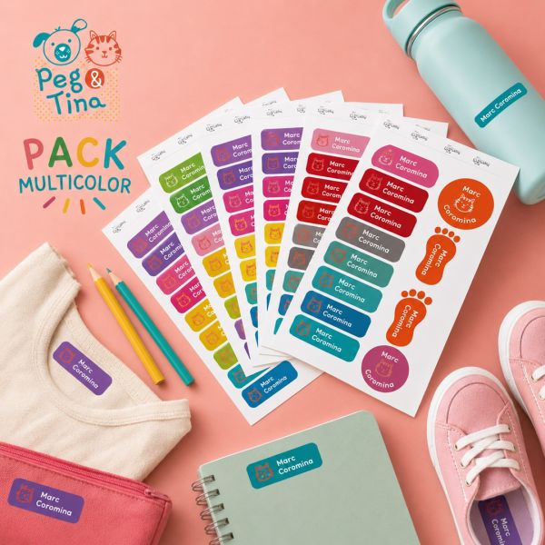 Etiquetas Multicolor | pegandtina